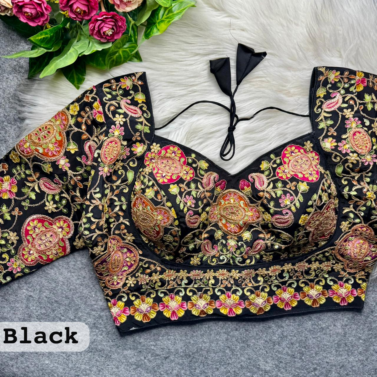 Beautiful Position Work Madhubala ready made blouse