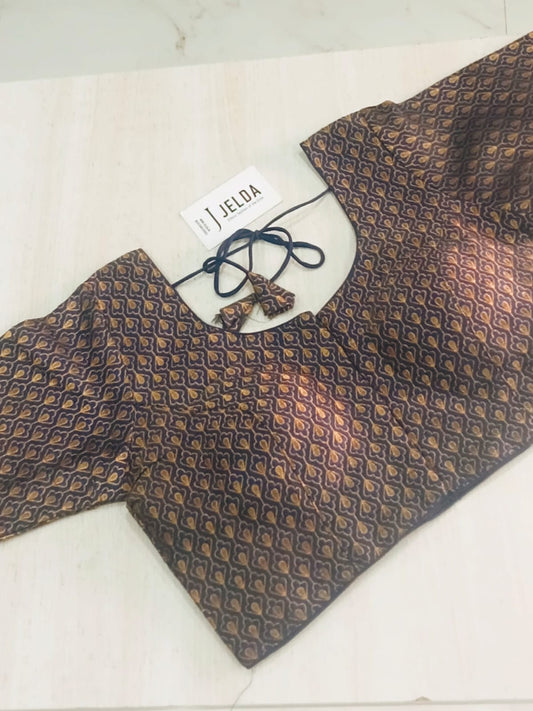 Banaras fabric ready made blouse