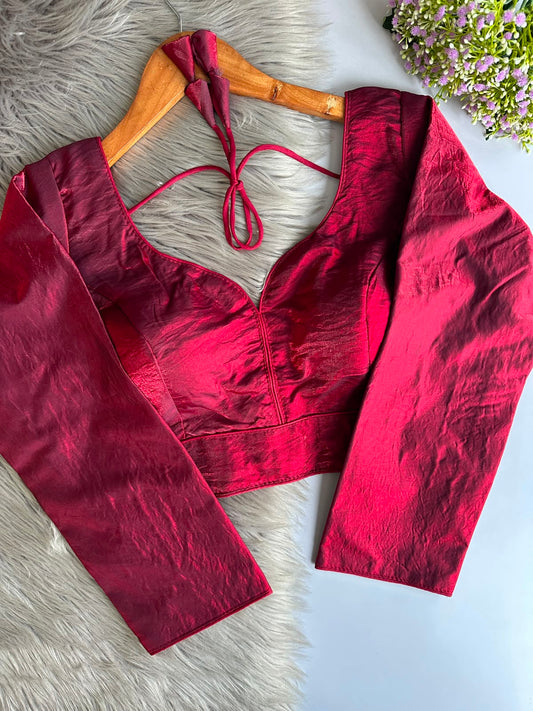 Space silk full sleeve ready made blouse