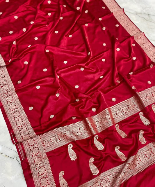 Soft Tissue all over booti weave saree