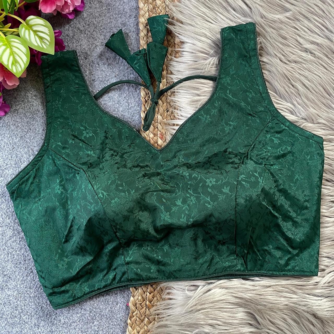 Chinon silk ready made blouse
