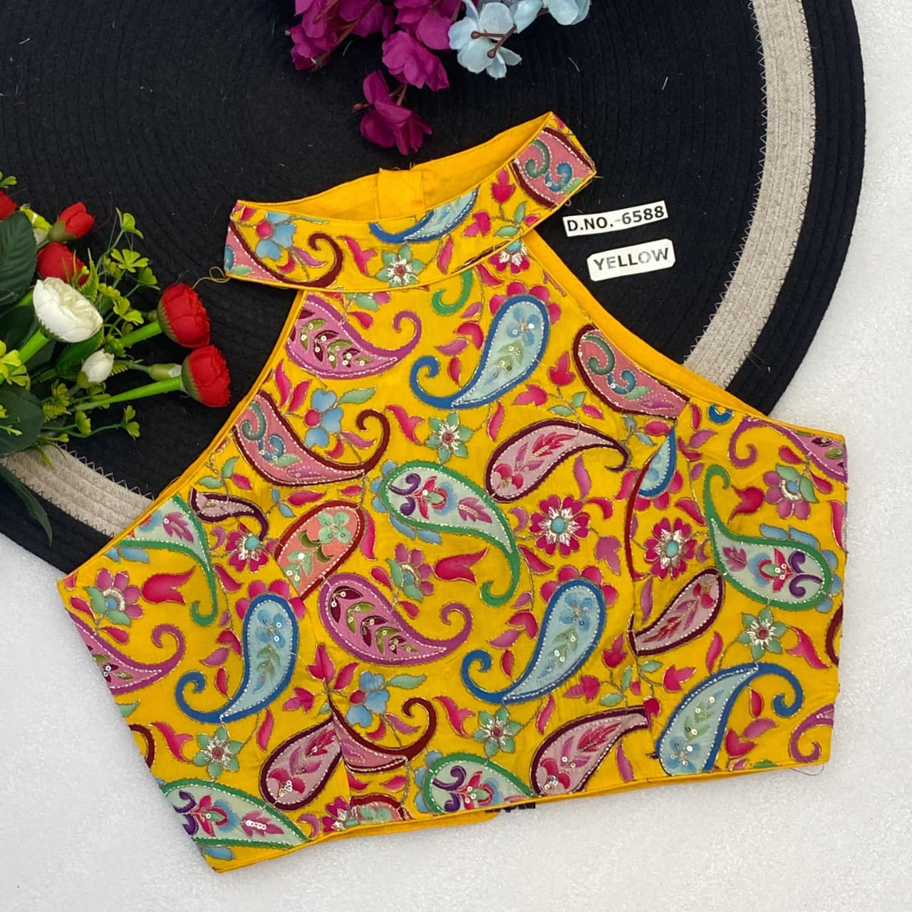 Crep viscose pojisan ready made blouse