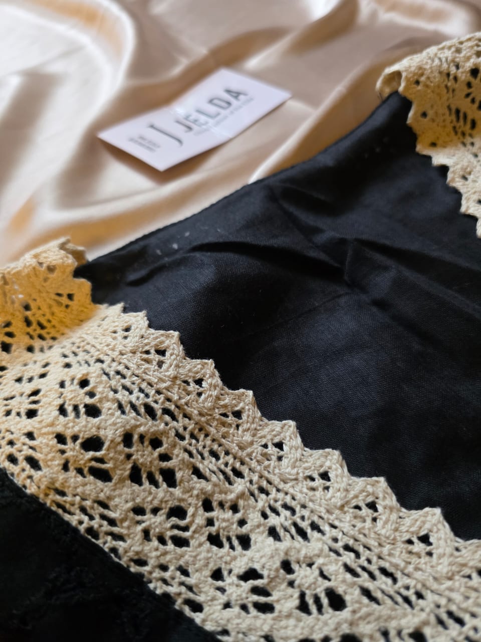 Hakoba cotton with lace work Designer Blouse