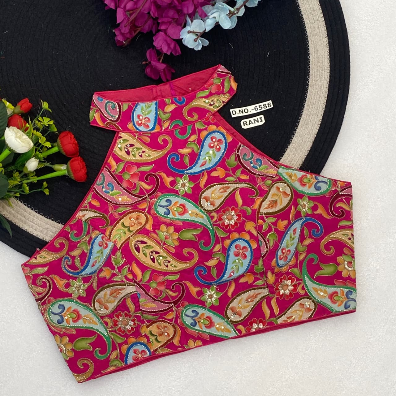 Crep viscose pojisan ready made blouse