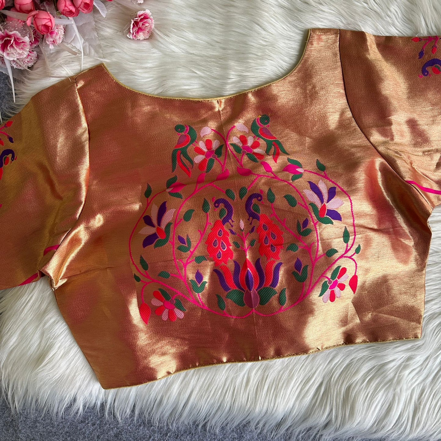 Paithani ready made blouse