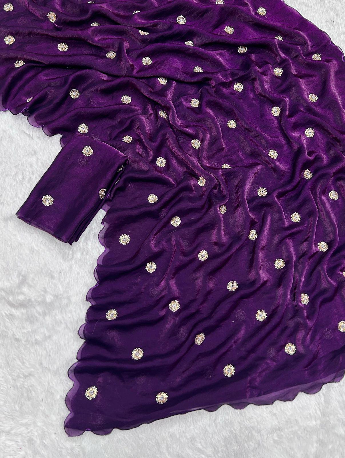 Fandy Sattin saree