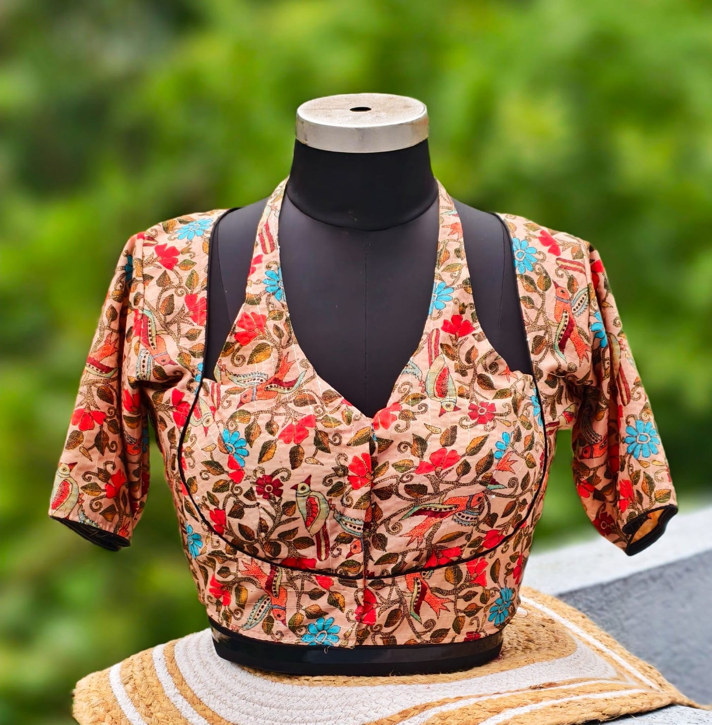 Masaba katha halter neck printed ready made blouses