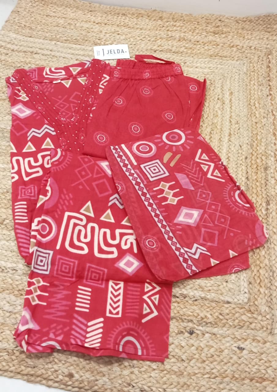 Cotton printed salwar suit