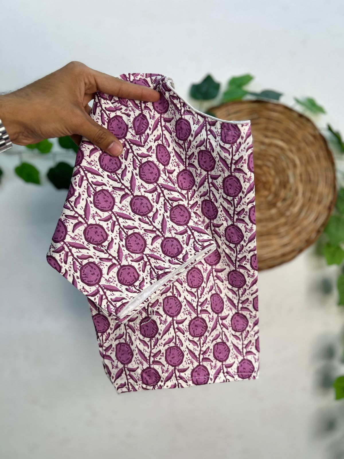 Pure ajrakh cotton ready made blouse