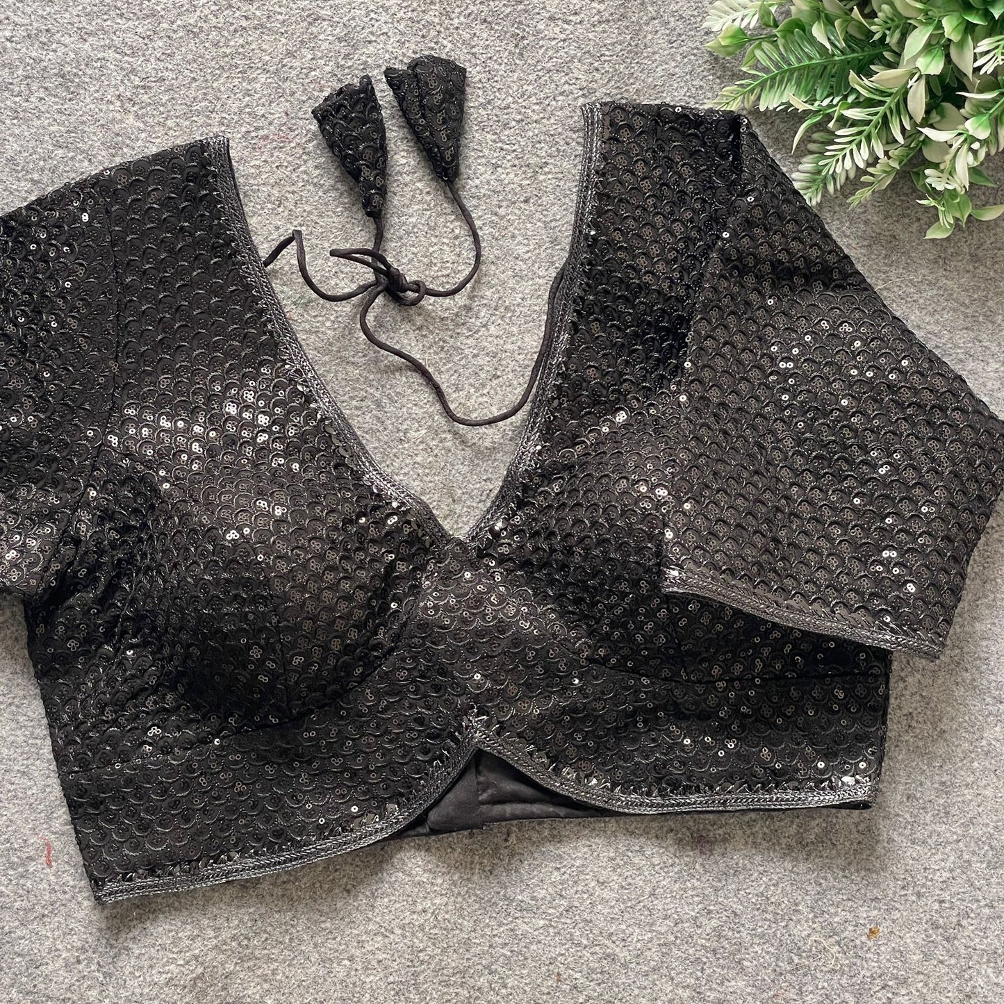 Heavy Embroidery & Sequins Work Ready Made Blouse