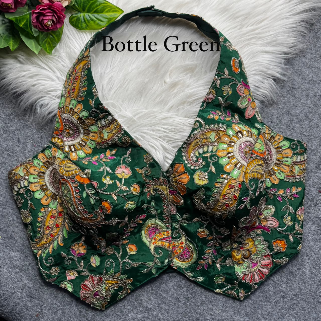 Heavy Position Work ready made blouse