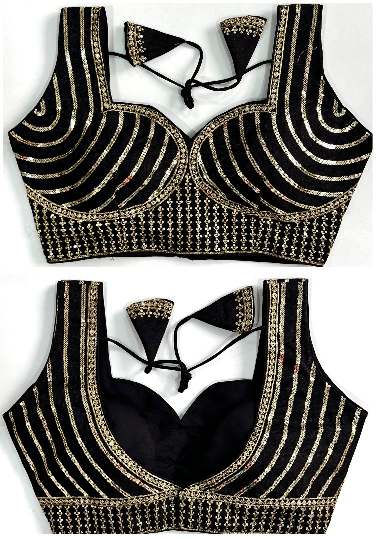 Milan silk sleeveless ready made blouse