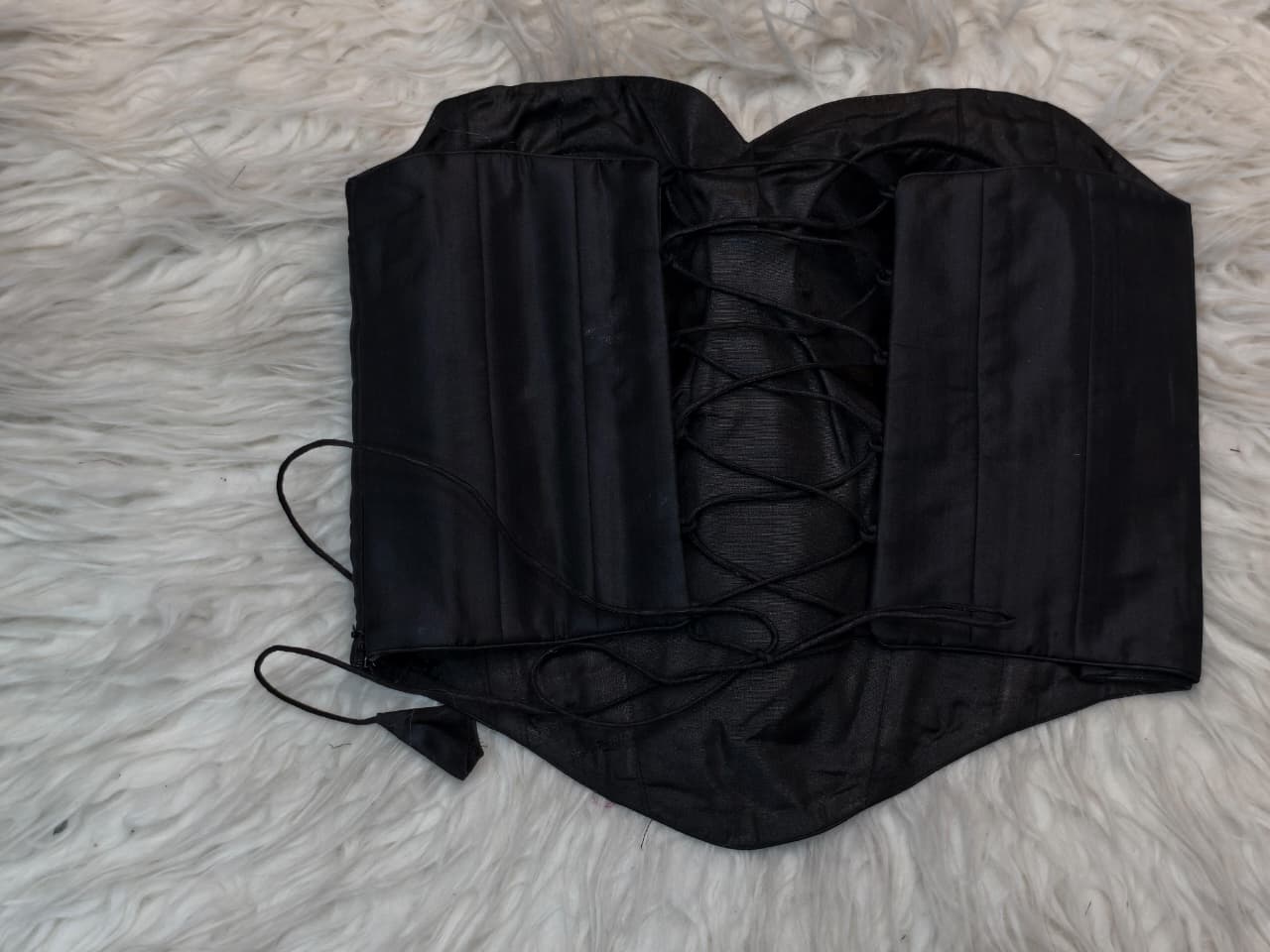 Pure silk corset custom made blouse