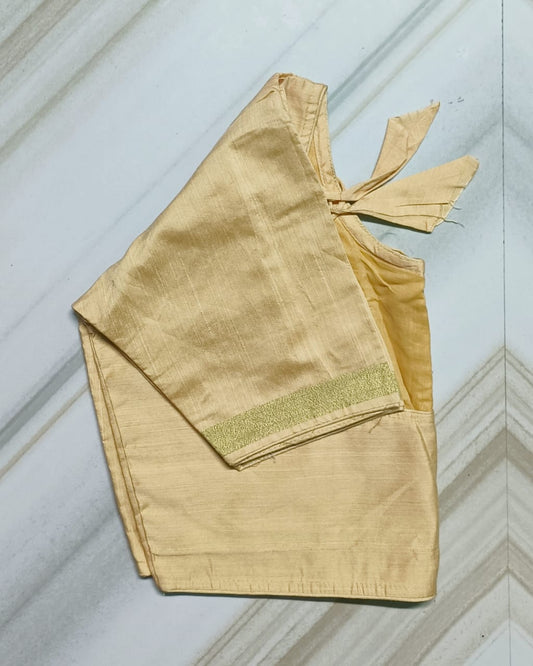 Ghicha silk boat neck ready made blouses