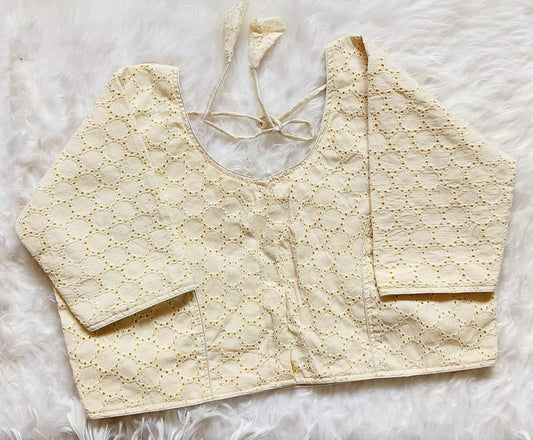 Hakoba round neck ready made blouses