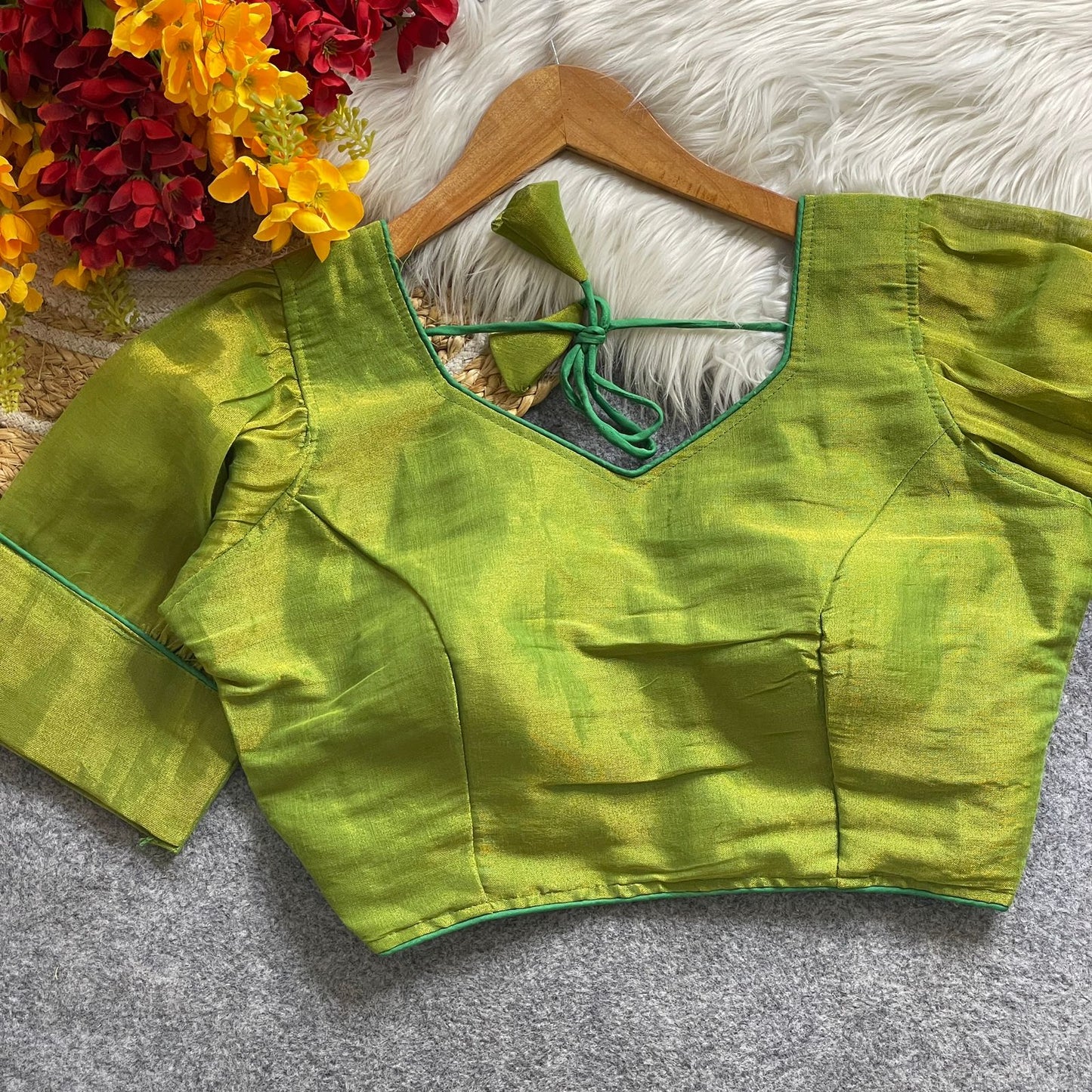 Pure Erode Silk Cotton ready made blouse