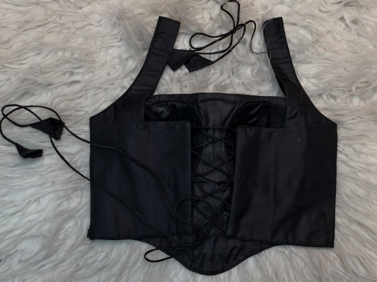 Pure silk corset custom made blouse