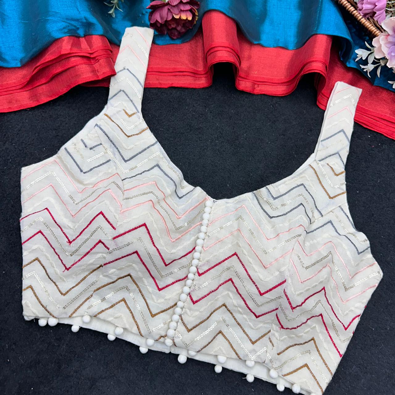 presenting original camric cotton ready made blouse