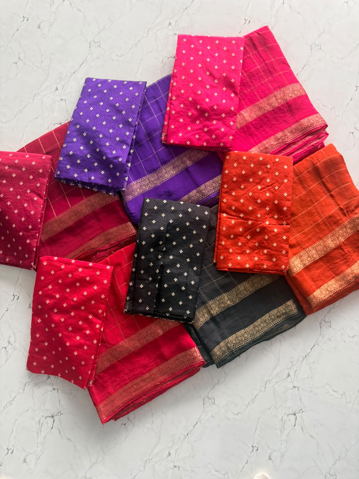Premium pure Viscous Georgette Weaving Check Design With Tussles saree