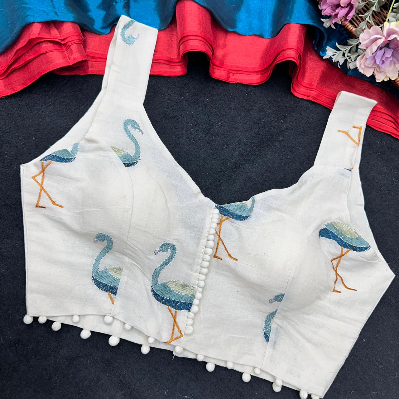 presenting original camric cotton ready made blouse