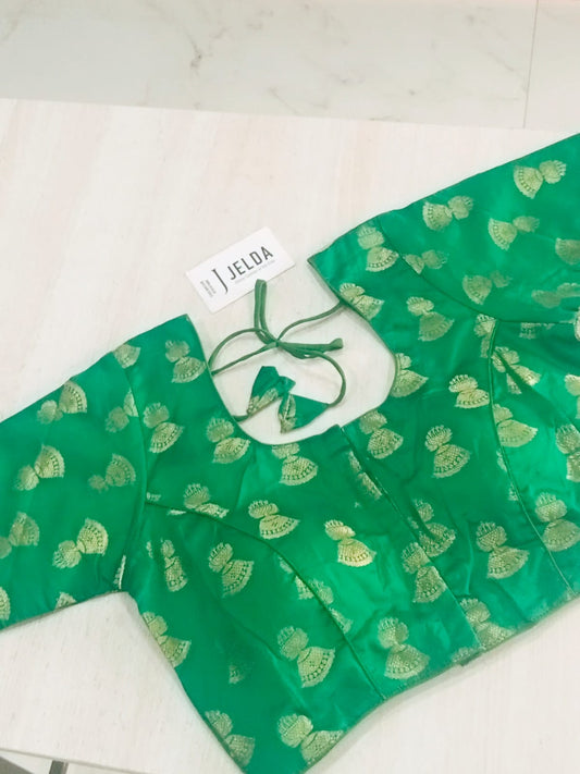 Banaras fabric ready made blouse