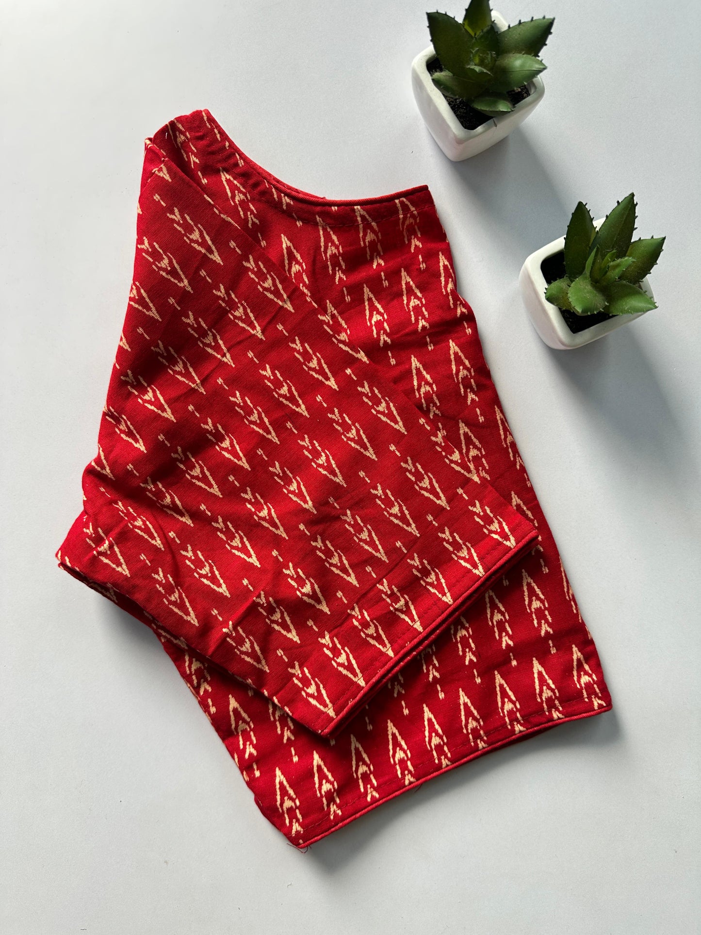 Presenting pure ajrakh handBlock/ikkat/indigo cotton ready made blouse