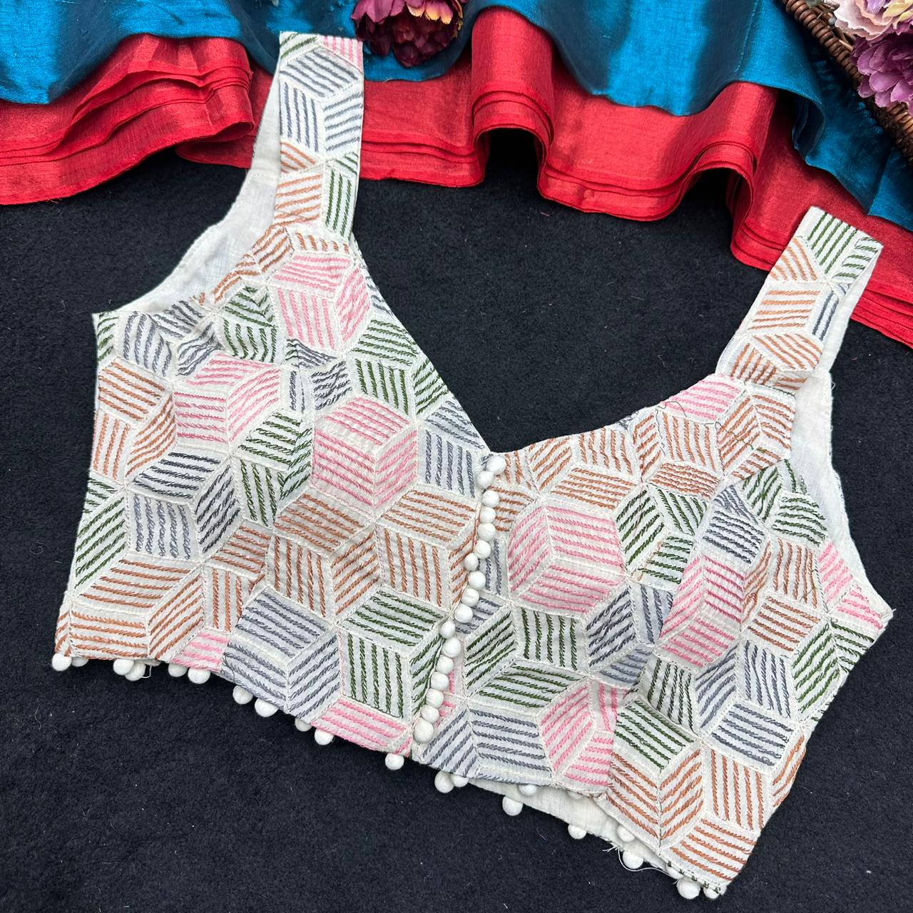 presenting original camric cotton ready made blouse