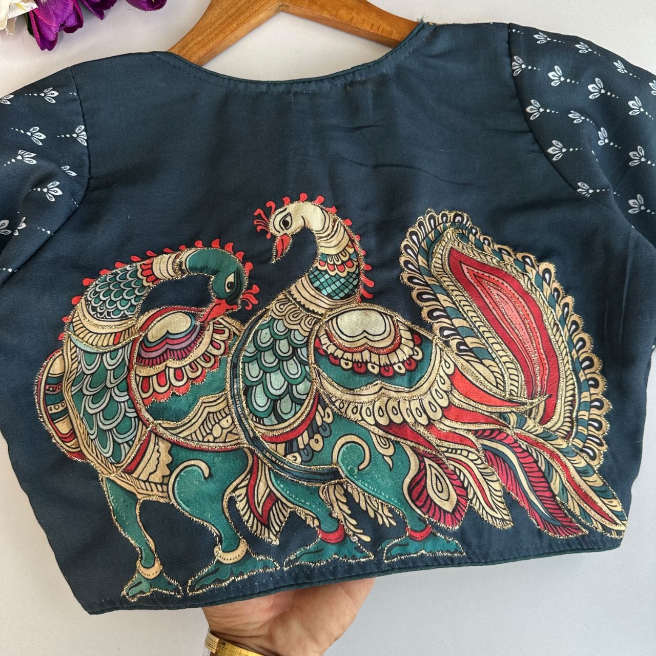 Pure Cotton Hand work ready made blouse