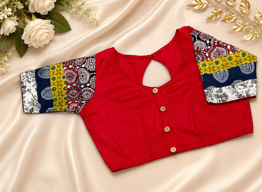 Boutique style patch ready made blouse