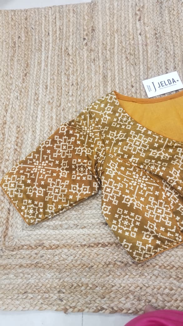 Modal silk ready made blouse