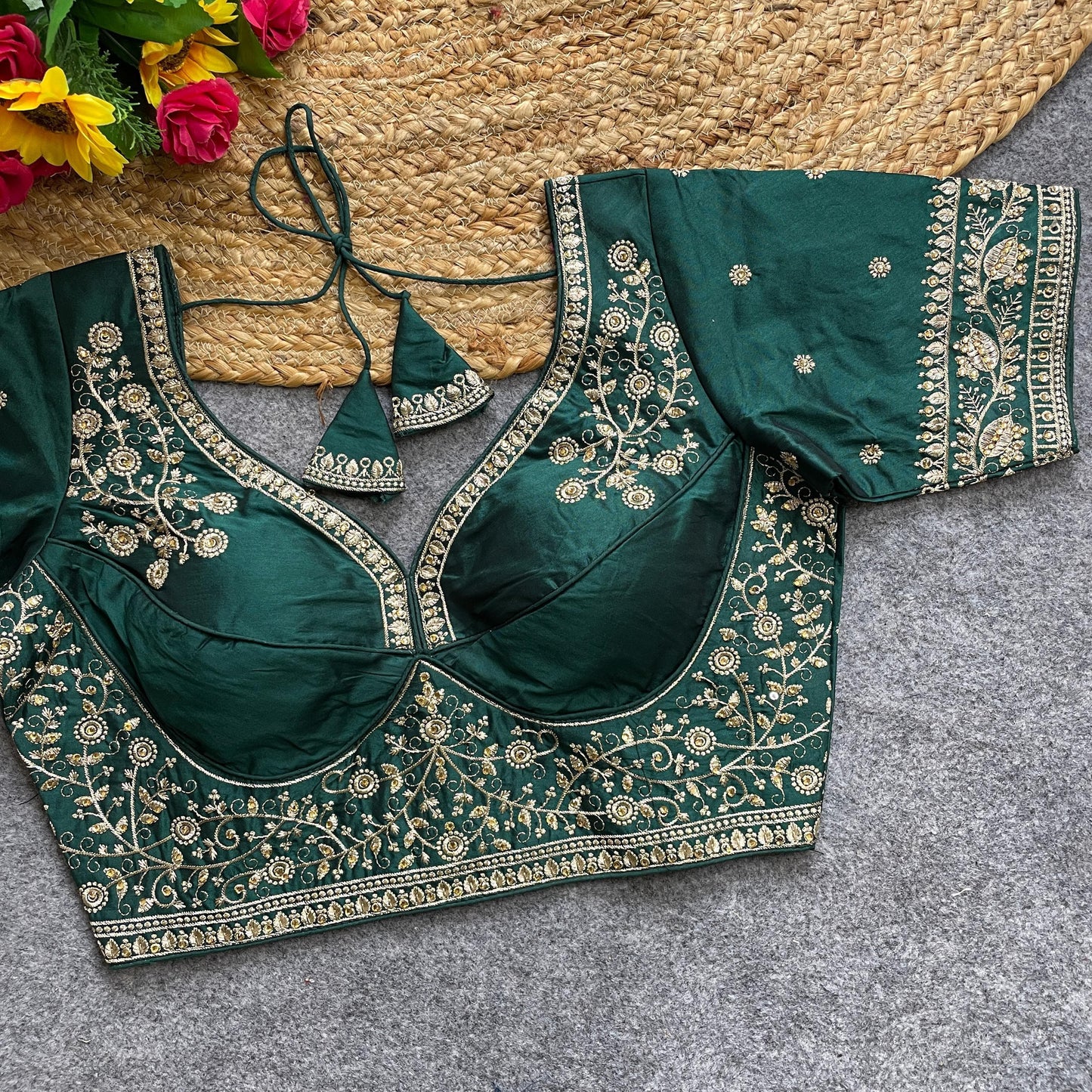 Heavy silk ready made blouse