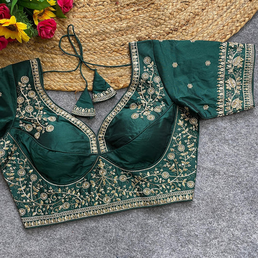 Heavy silk ready made blouse