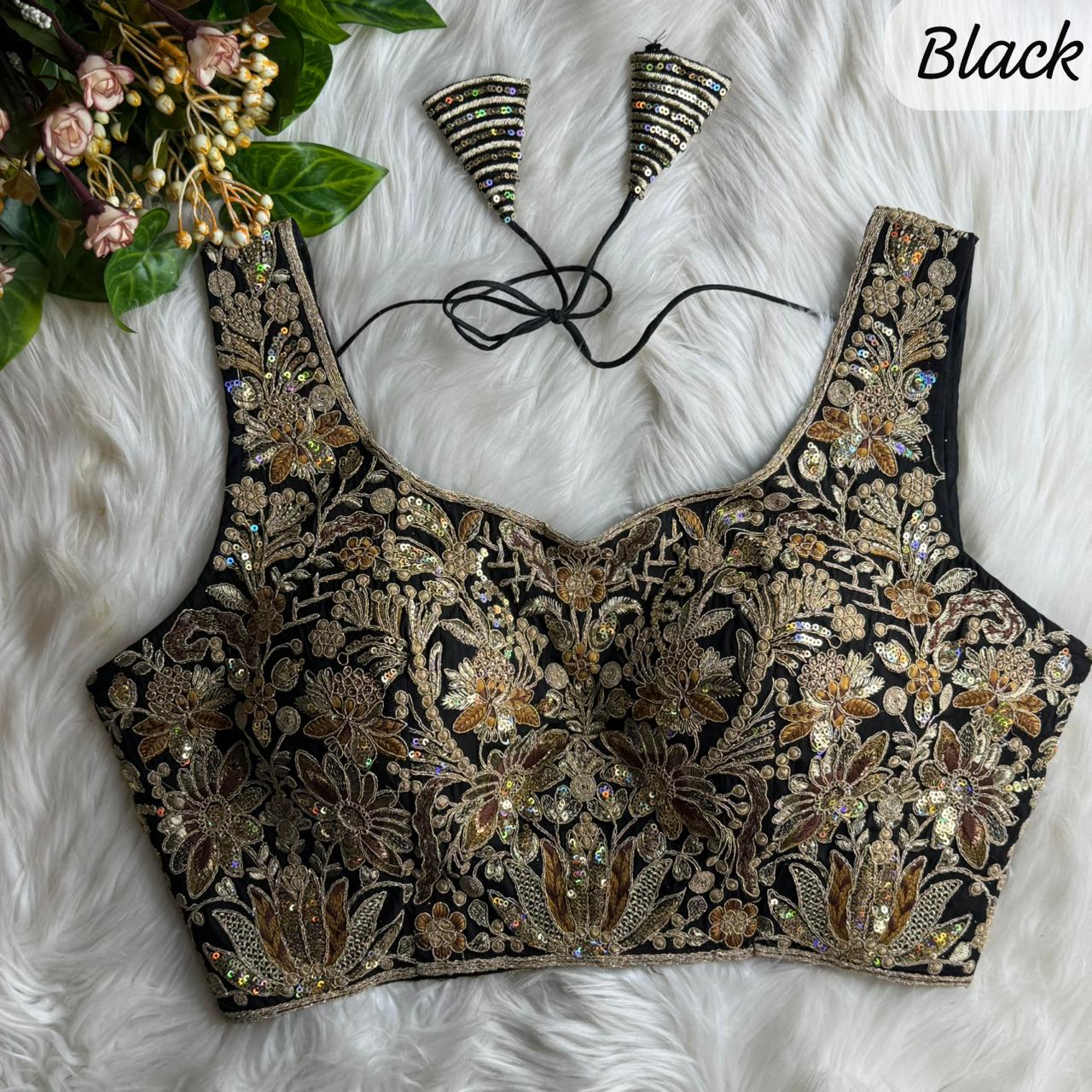 Heavy Pure Soft Roman Silk With Tricot Fuising ready made blouse