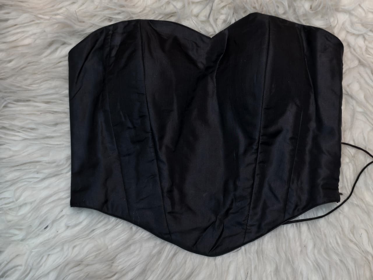 Pure silk corset custom made blouse