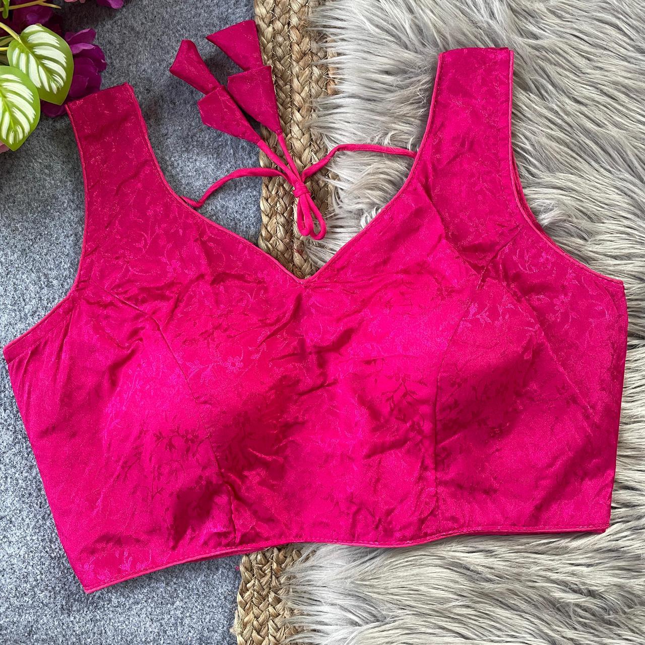 Chinon silk ready made blouse