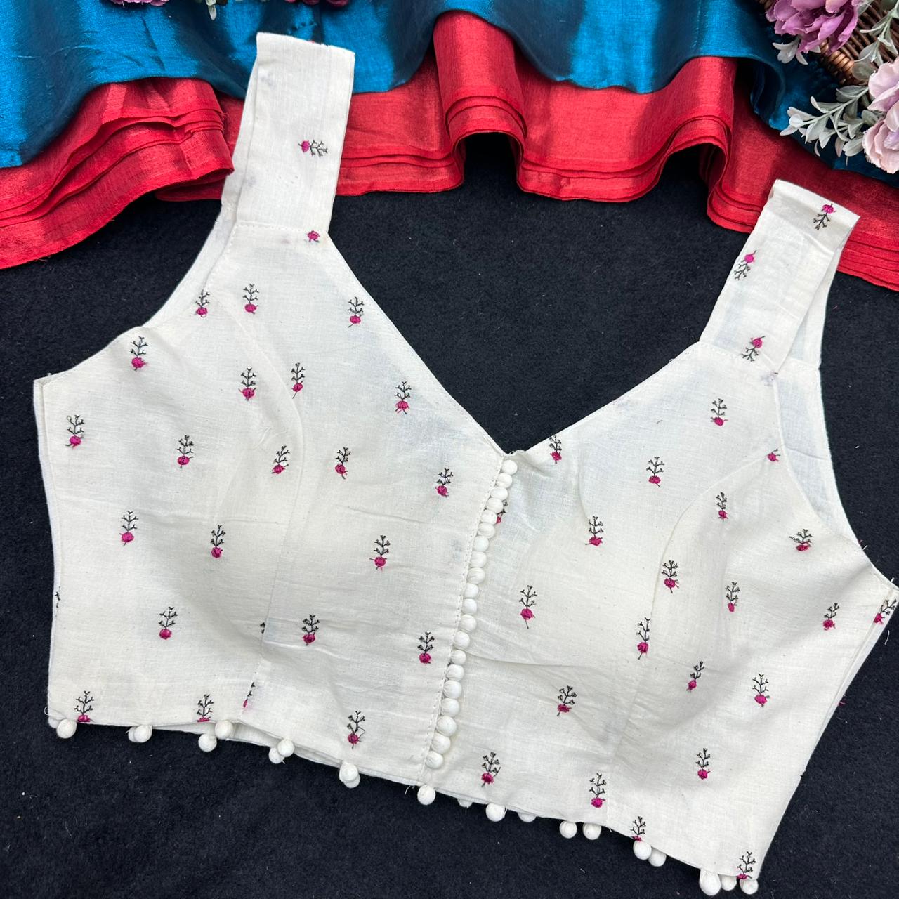 presenting original camric cotton ready made blouse