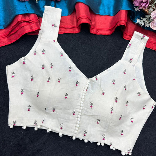 presenting original camric cotton ready made blouse