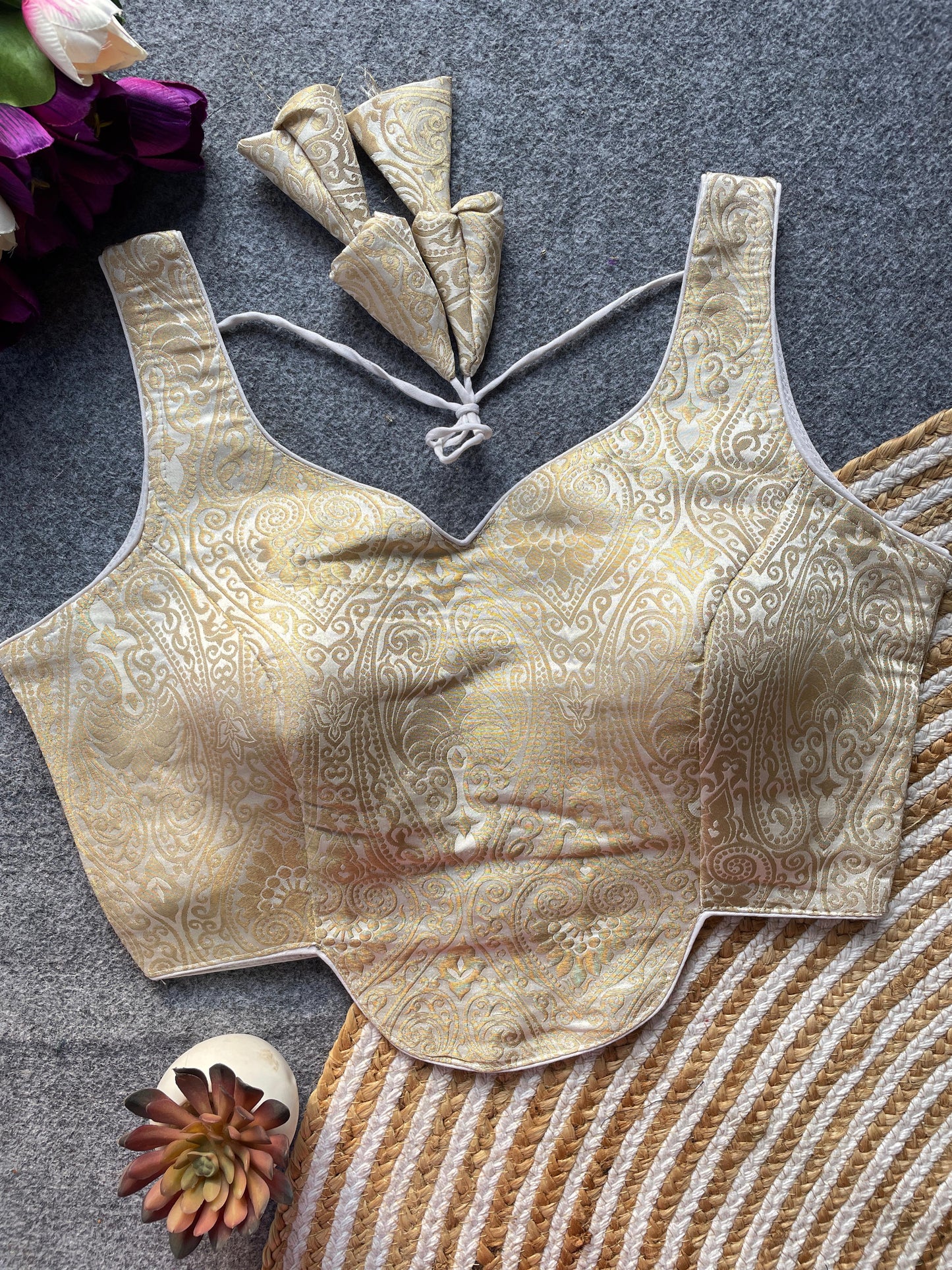 Heavy Jecard ready made blouse