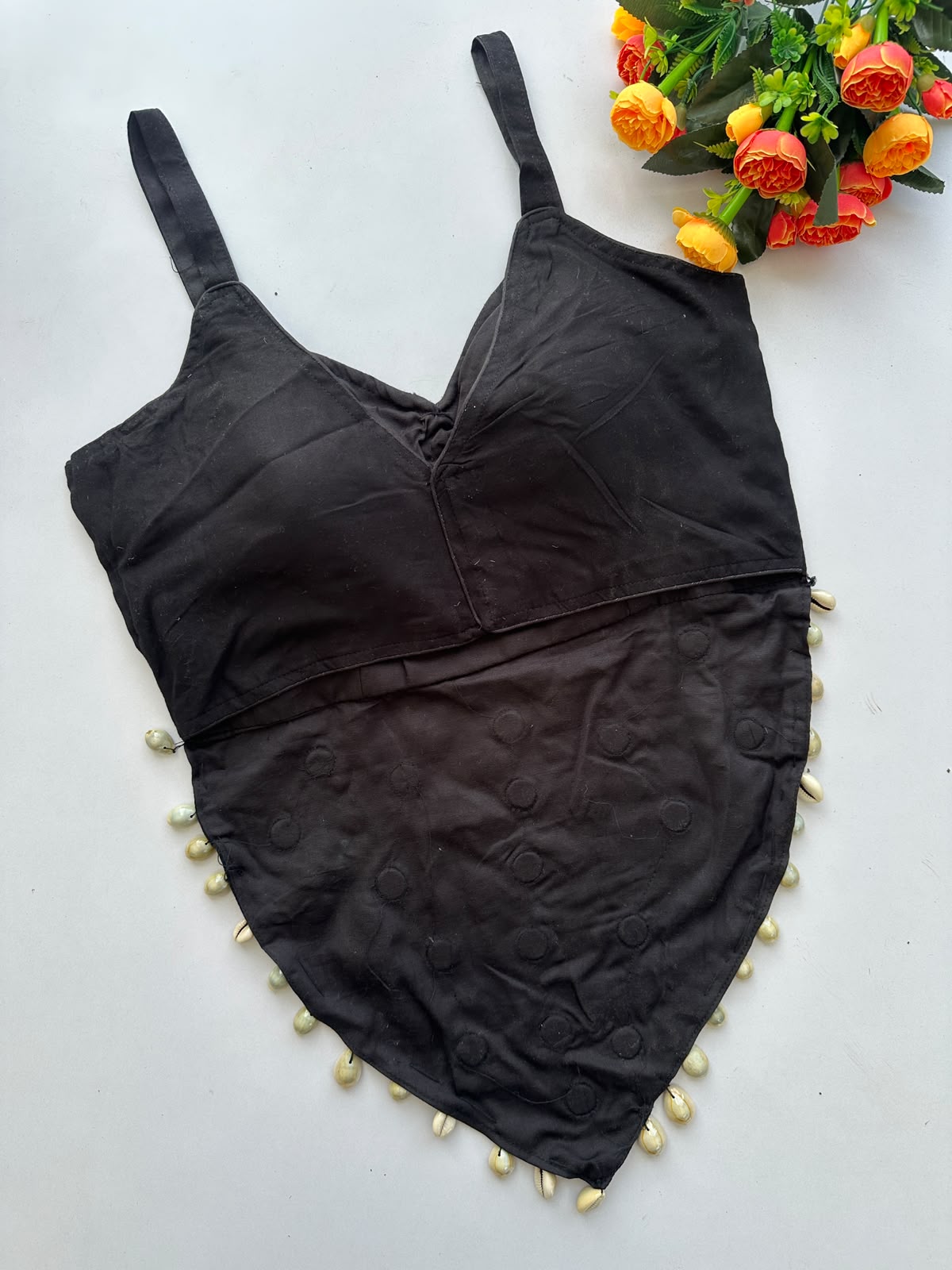 Heavy Thread & Hand Mirror Work ready made blouse
