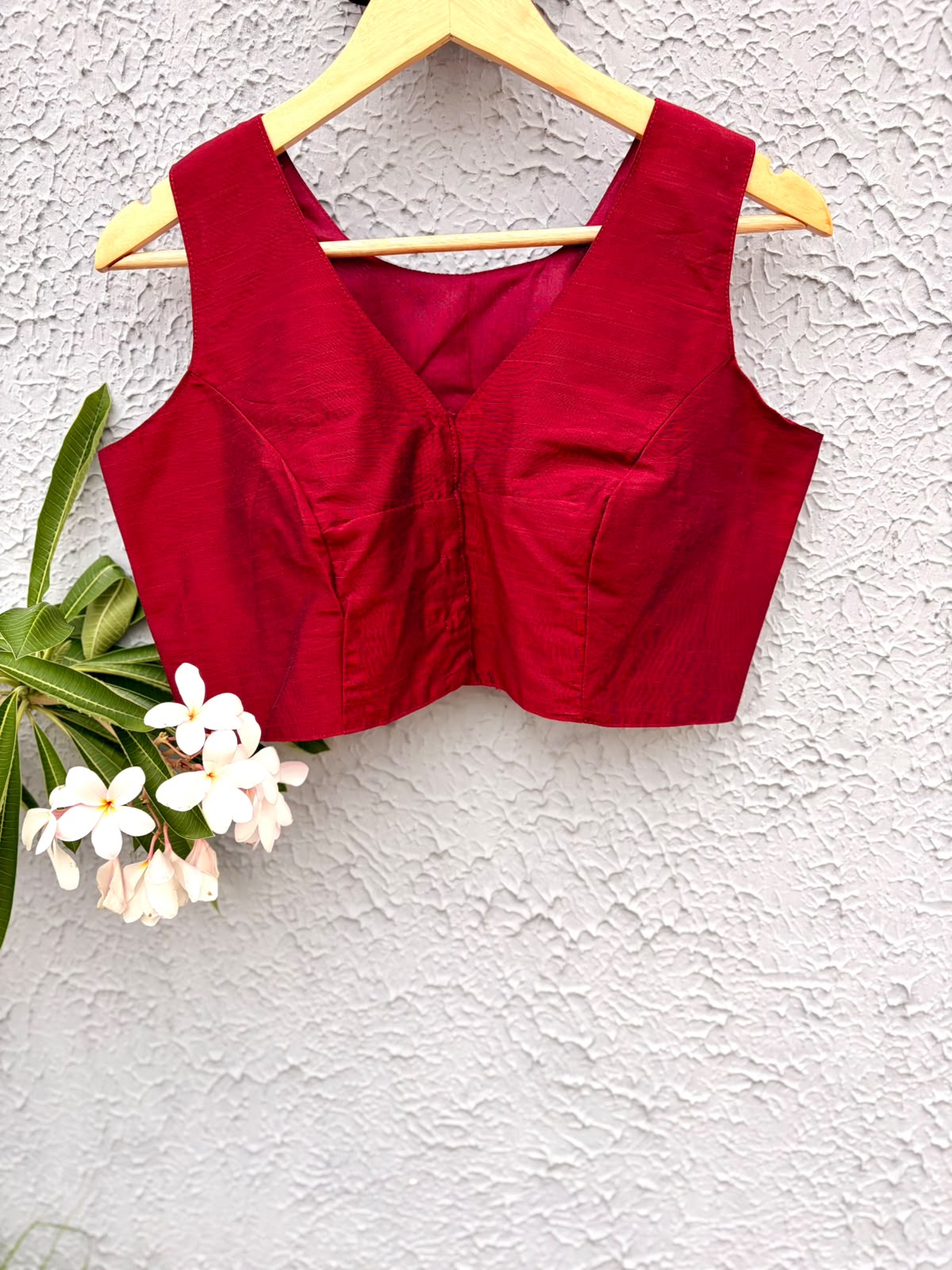 Silk hand work designer blouse