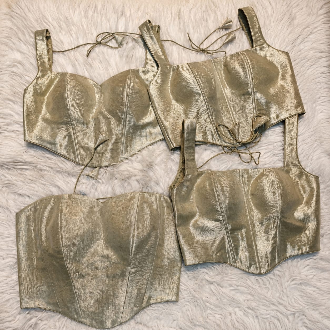 Tissue corset custom made blouse