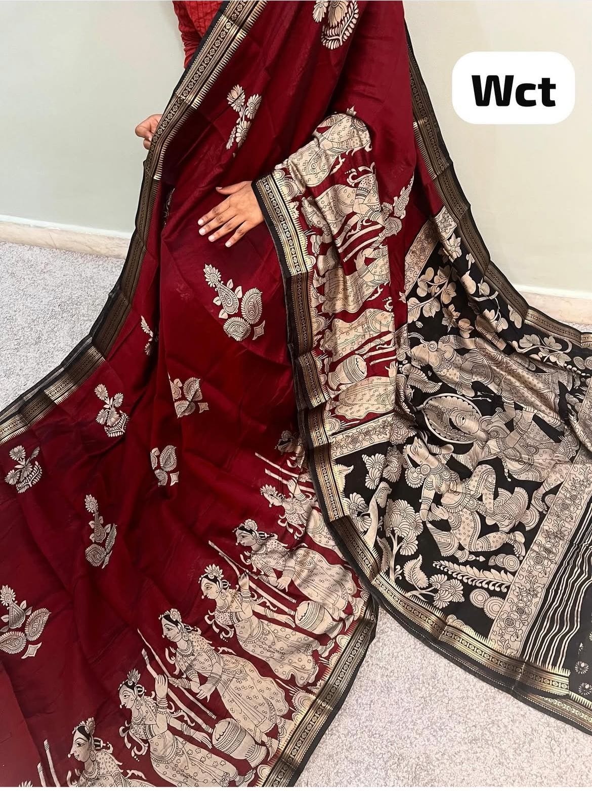 Fall for the comfort of these Mushru Mangalagiri silk sarees