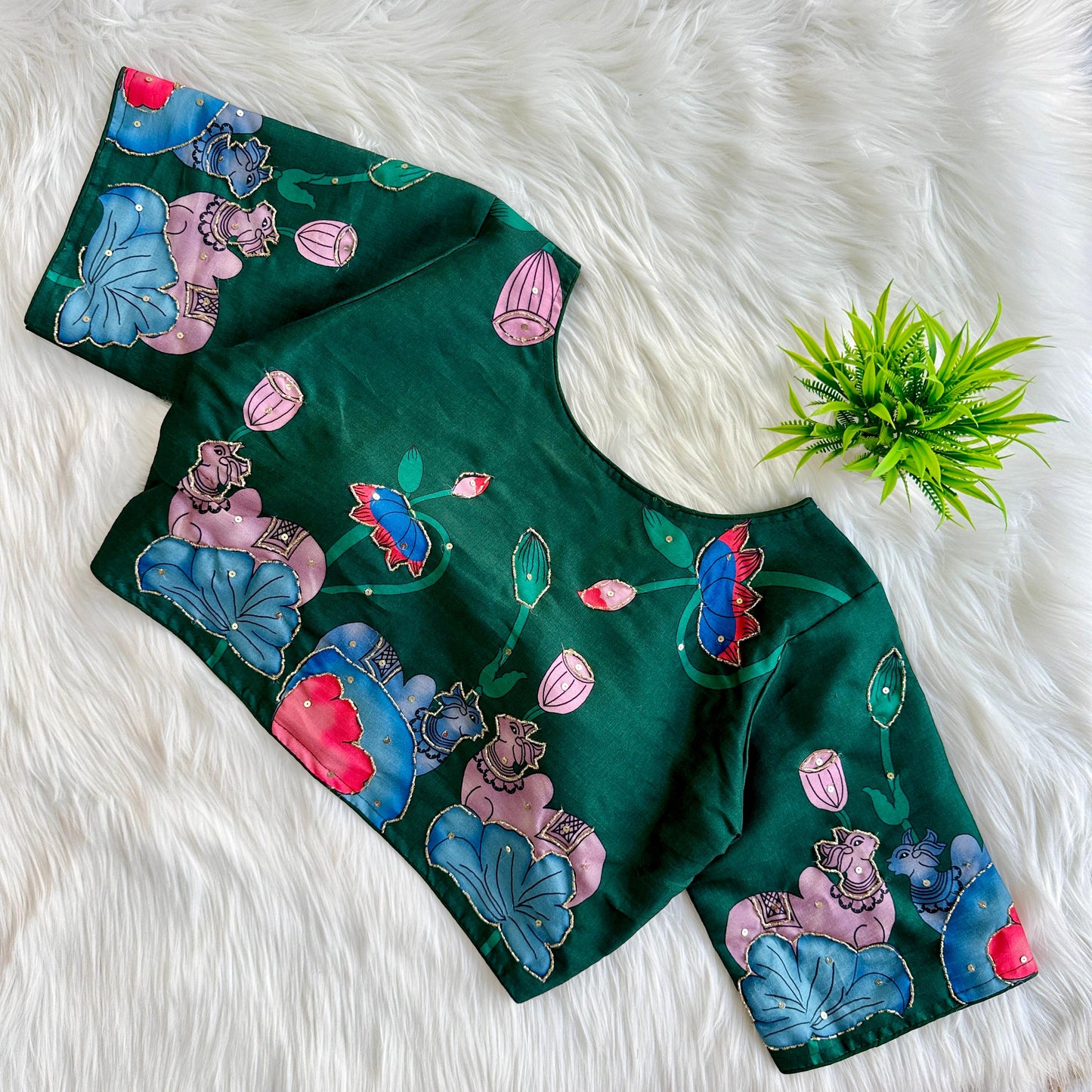 Pure silk fabric - premium ready made blouse